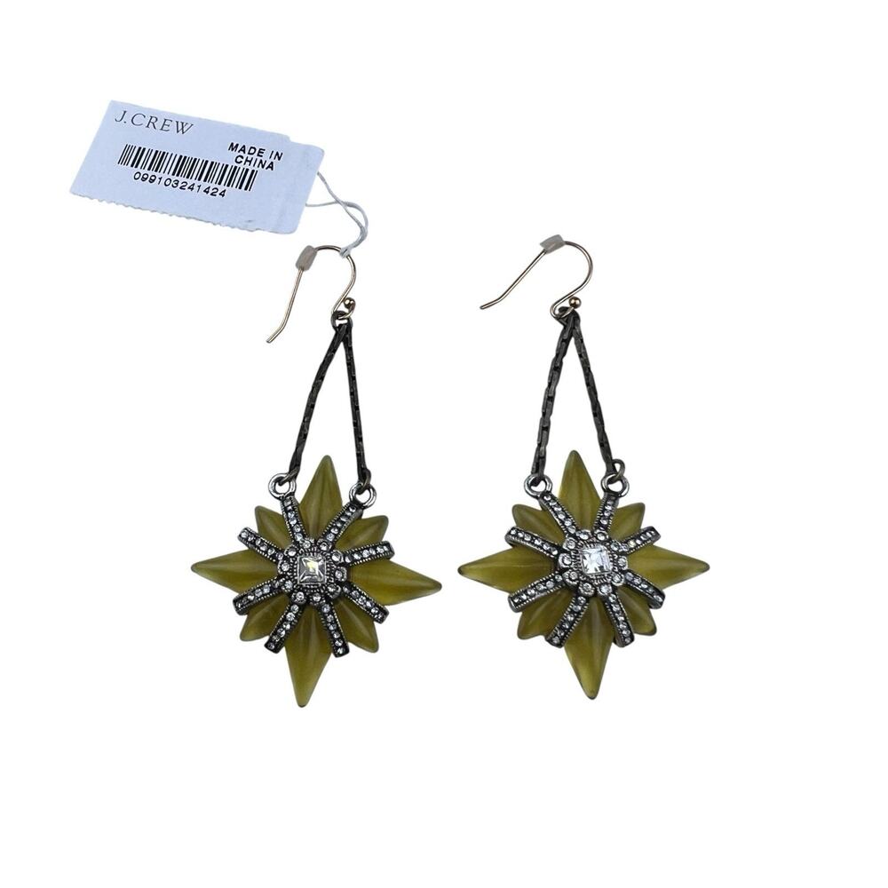 Lulu Frost for J. Crew Harvest Moon Collection North Star Pierced Earrings NWT